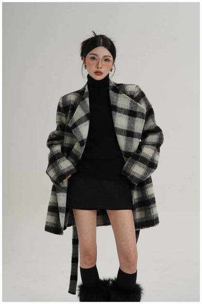 Double-Faced Wool Mid-Length Coat
