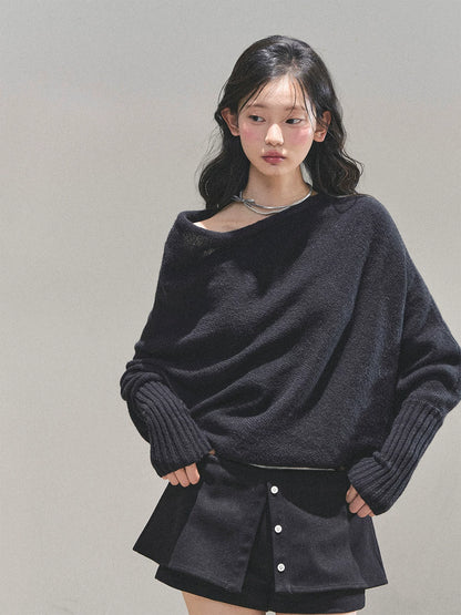 Soft Sweet Off-Shoulder Knit Sweater