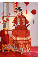 "龙宝送福"Ming-Dynasty Hanfu Set - CHINASQUAD