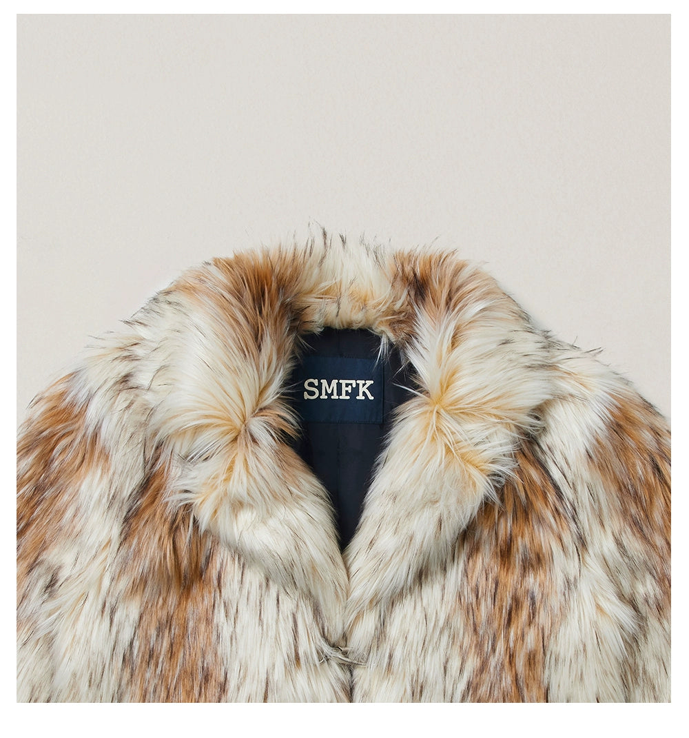 Cross Relic Wilderness Hunter Cropped Faux Fur Jacket