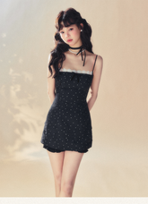 Black Spaghetti Strap Dress - CHINASQUAD