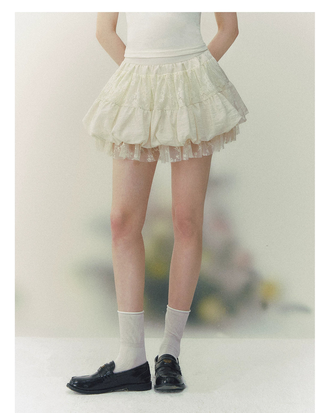 SUNSET PARK Layered Dream Lace Tiered Skirt – Mini Skirts