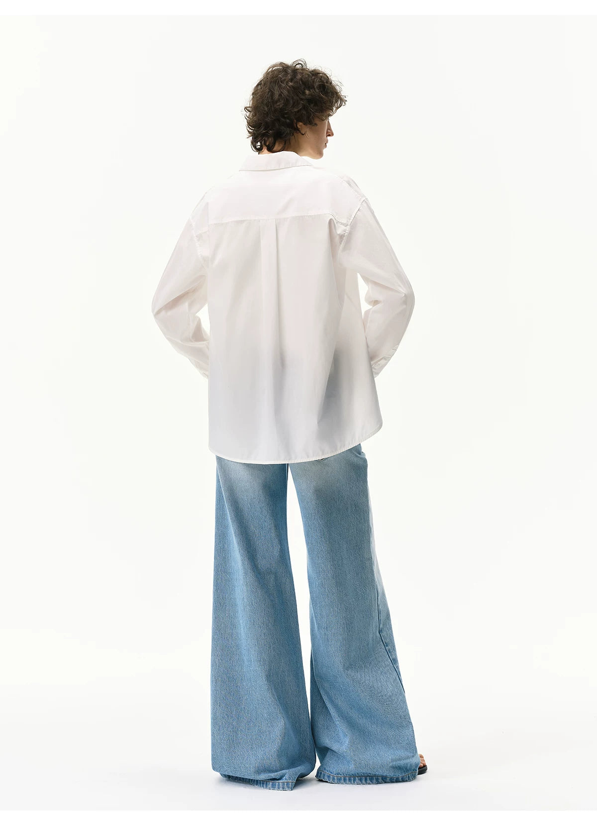 Lyocell Layered Two-Piece Shirt
