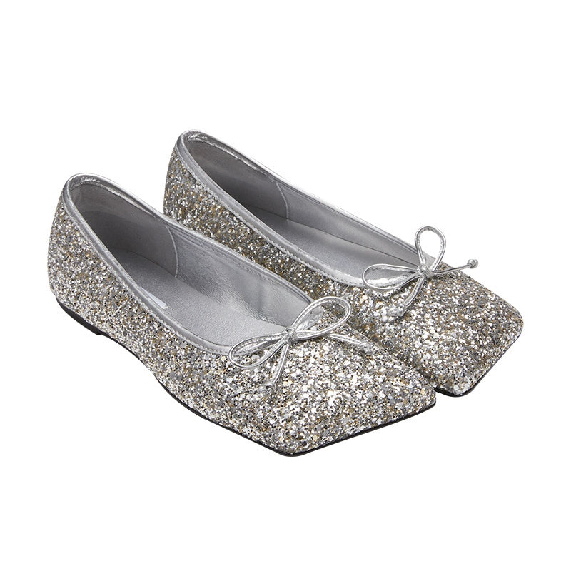 Toe Bow Ballerina Flats - CHINASQUAD