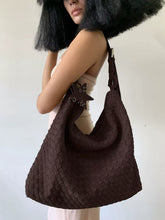 Oversized Woven Suede Tote Shoulder Bag ECODAY