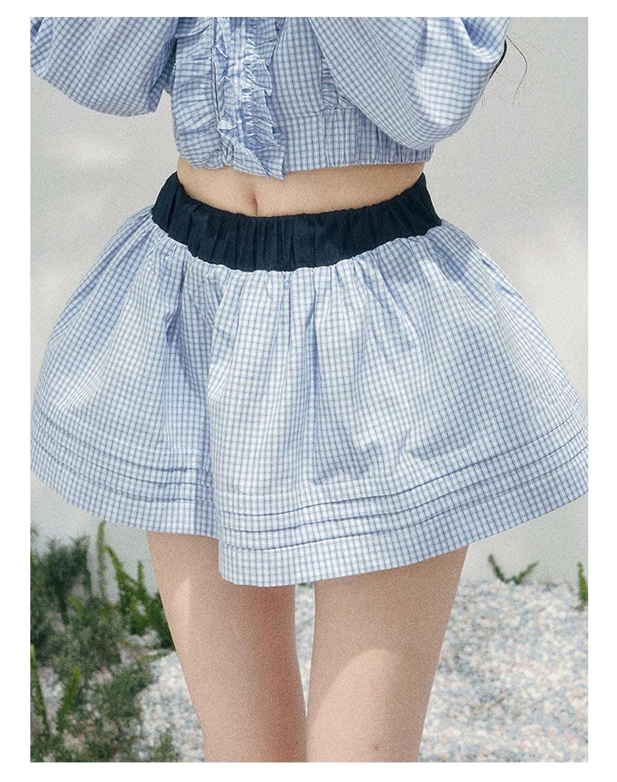 Preppy Check Cropped Set