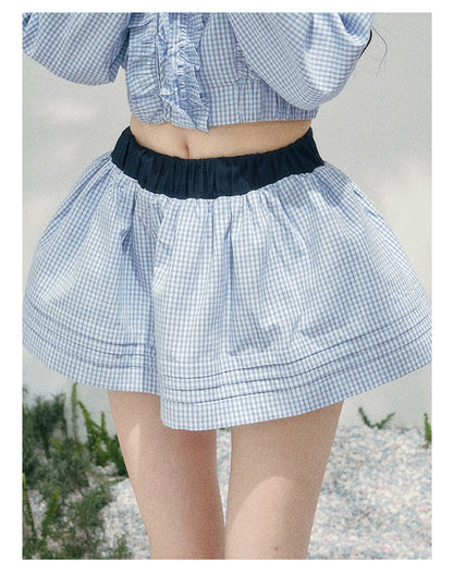 Preppy Check Cropped Set