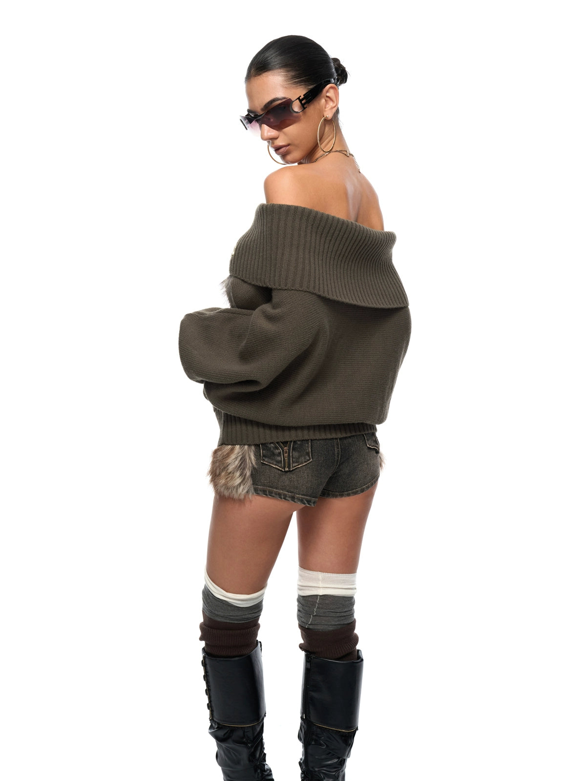 Cable-Knit Oversized Sweater