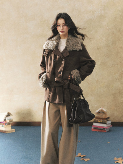 Double-Breasted Wool-Blend Jacket