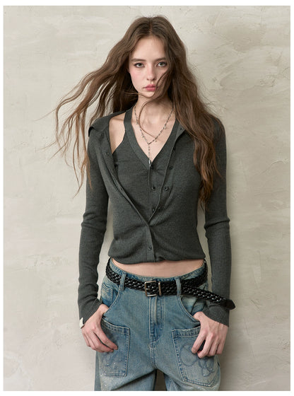 Black Woven Logo Belt