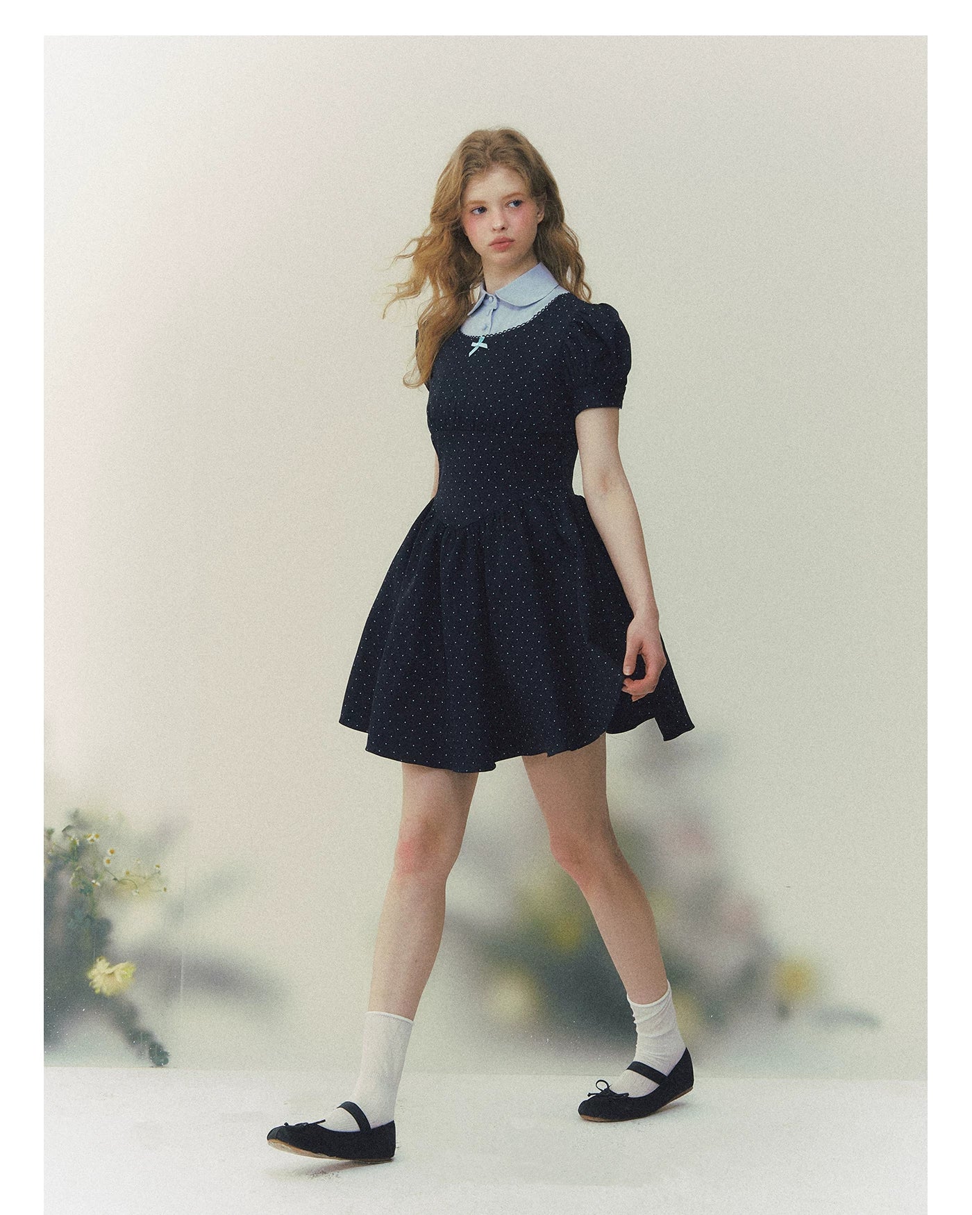 Polka Heiress Puff Dress