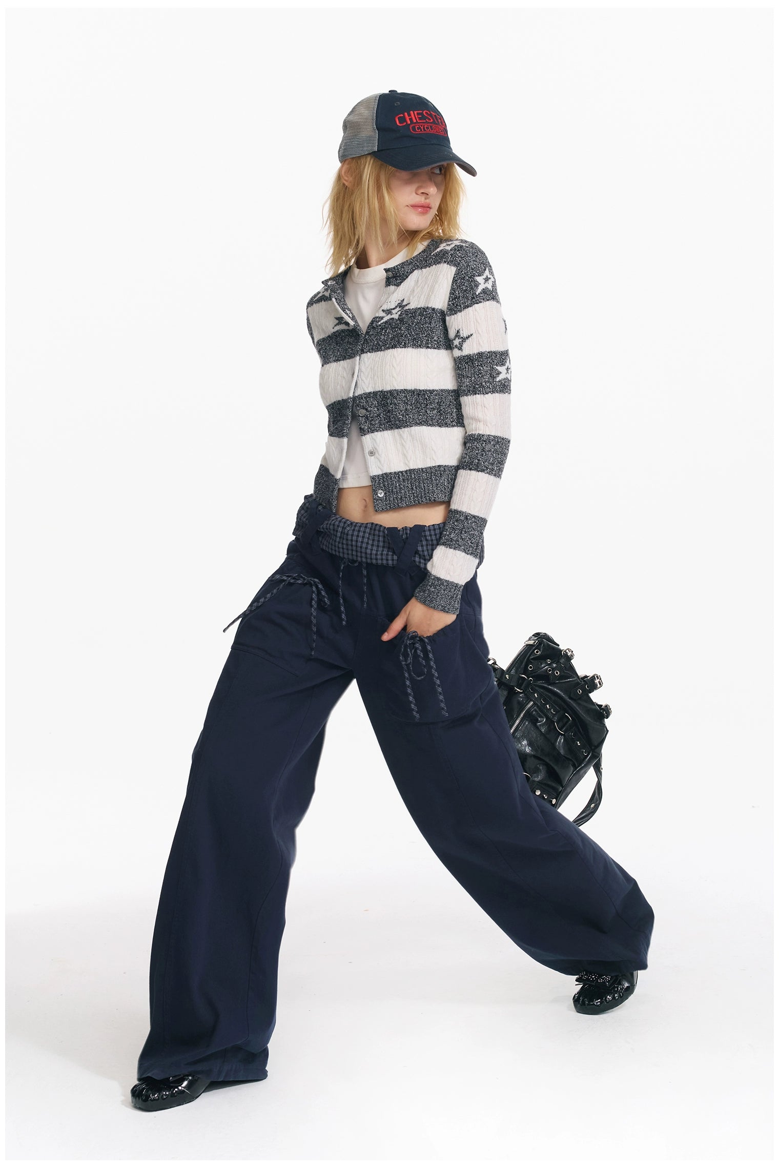 Star Pattern Wool Knit Sweater