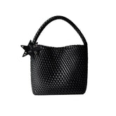 Medium Woven Tote Shoulder Bag ECODAY