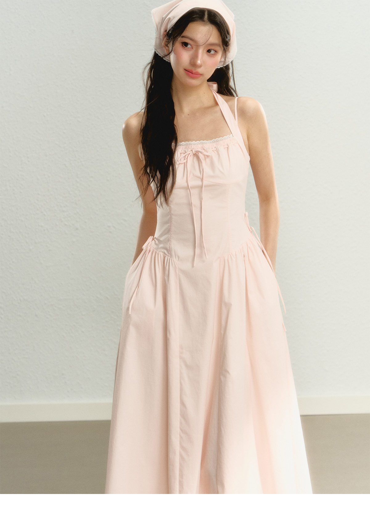 Pink Spaghetti Strap Dress - CHINASQUAD