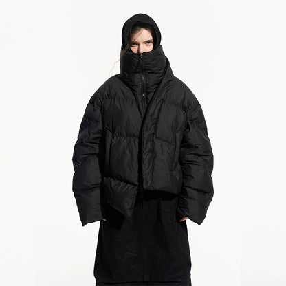 Asymmetric Deconstructed Cotton Padded Jacket