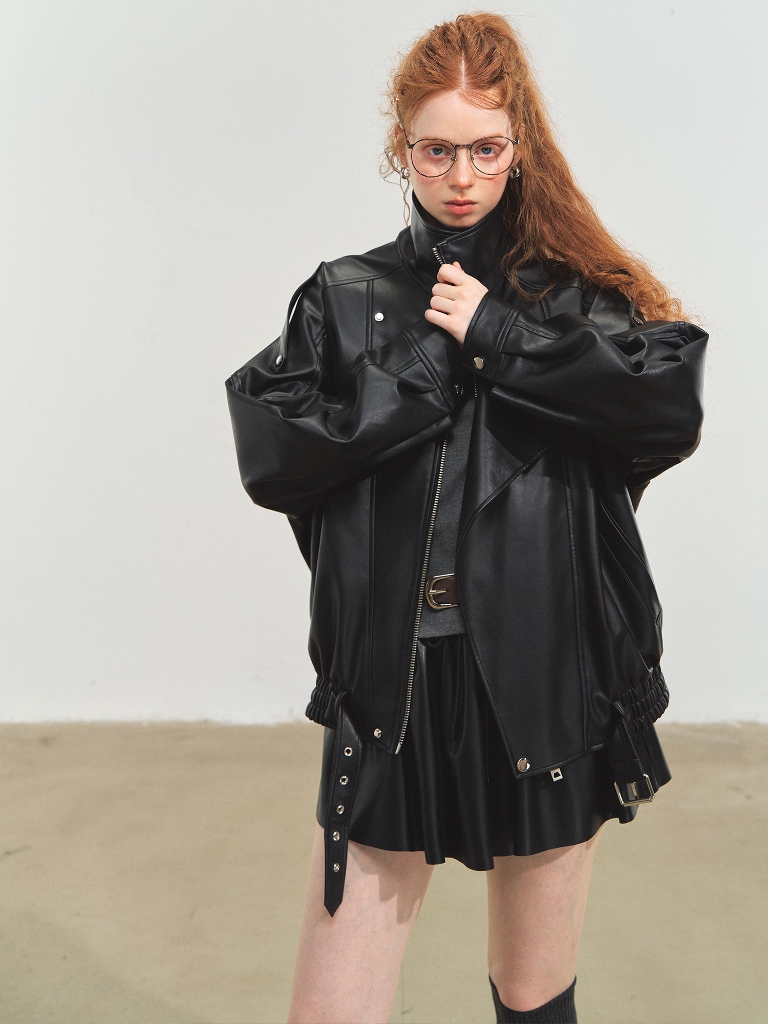 Vintage Moto PU Jacket