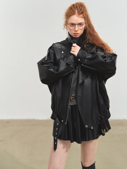 Vintage Moto PU Jacket