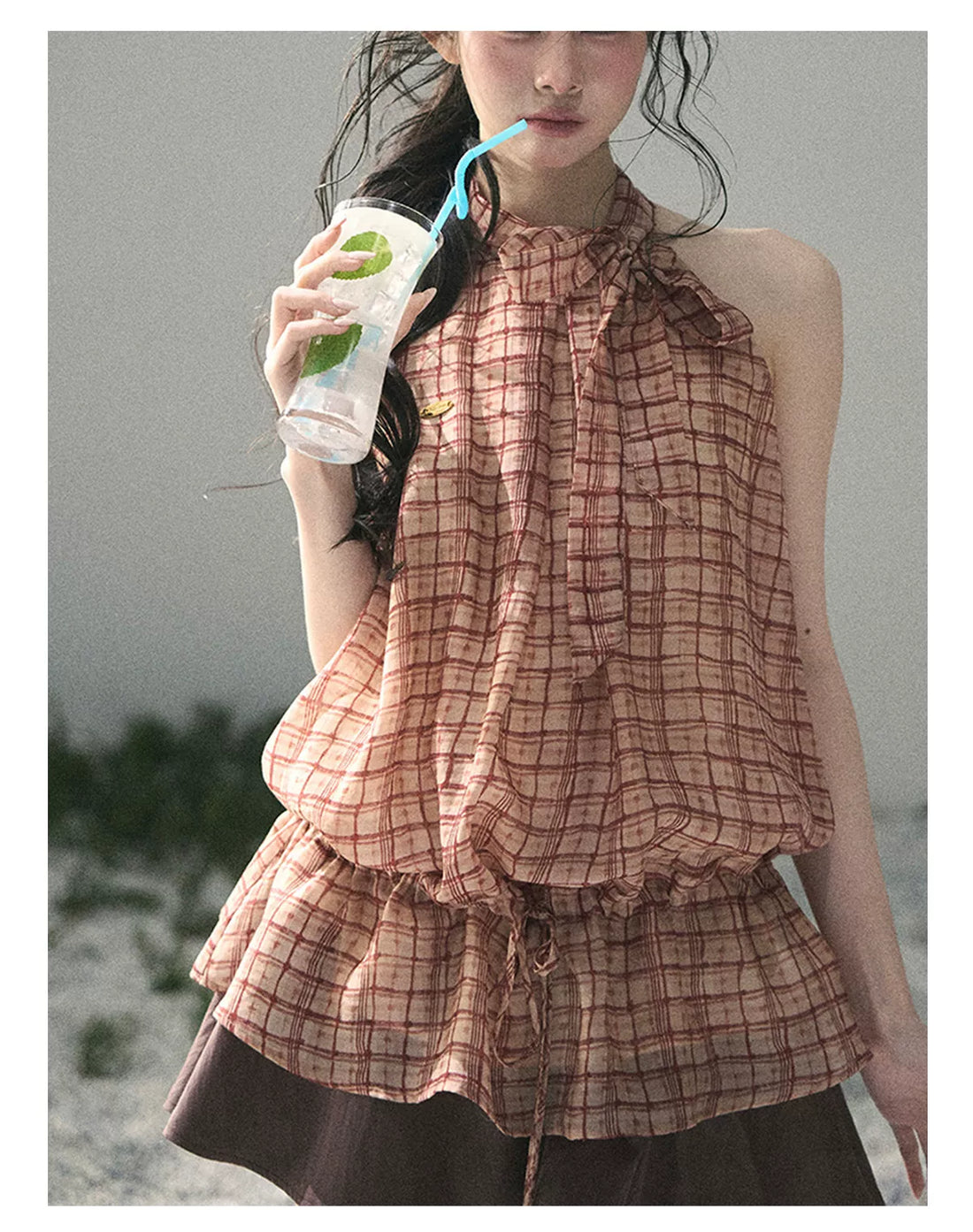 Maple Whisper Halter Top