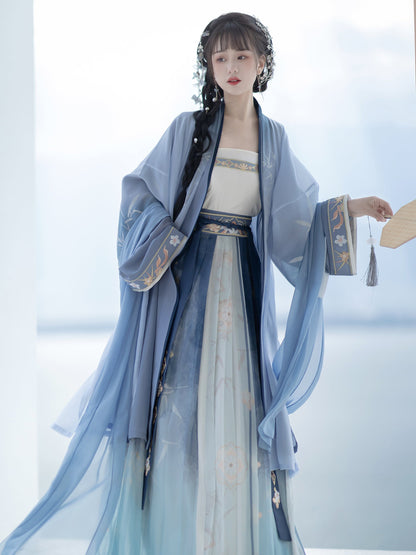 (Final Sale) "竹影“ ”Song Dynasty-style Hanfu Set