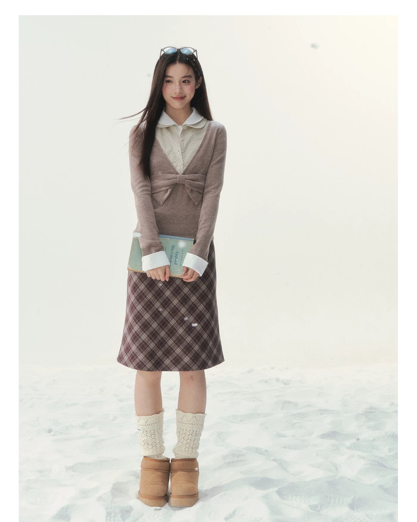 Vintage Peter Pan Collar Layered Blouse