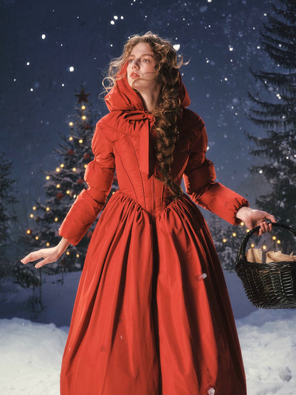 French Tailored Longline Down Coat