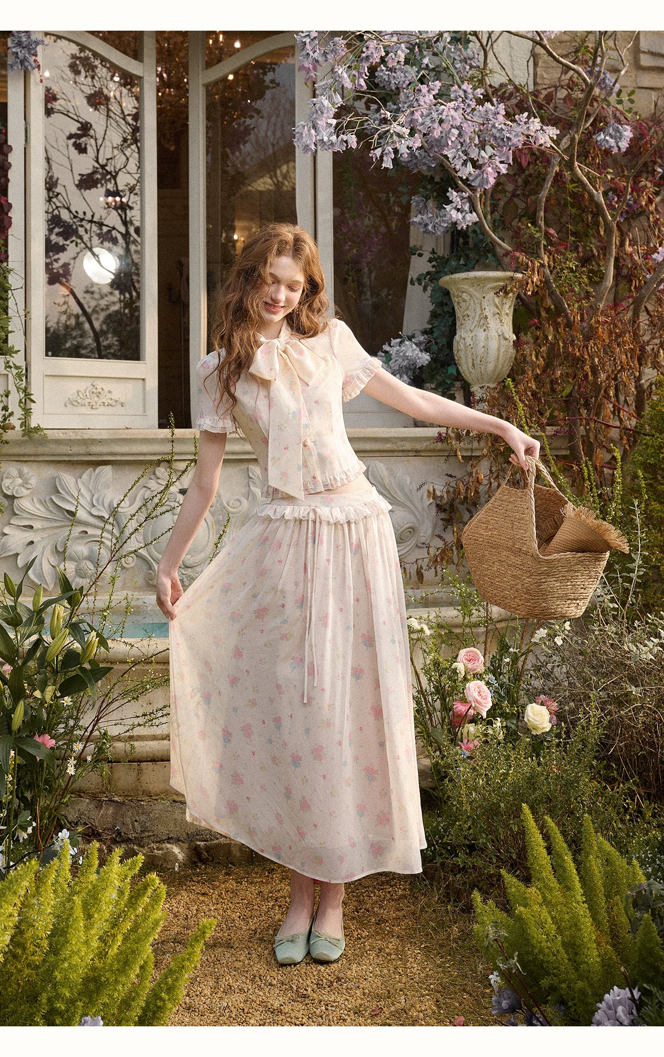 Island Holiday Chiffon Printed Set