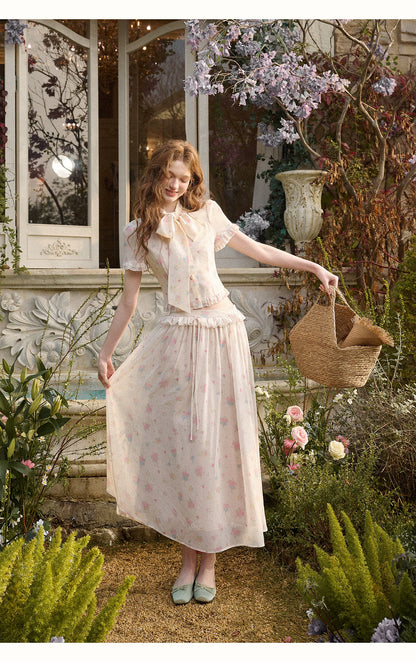 Island Holiday Chiffon Printed Set