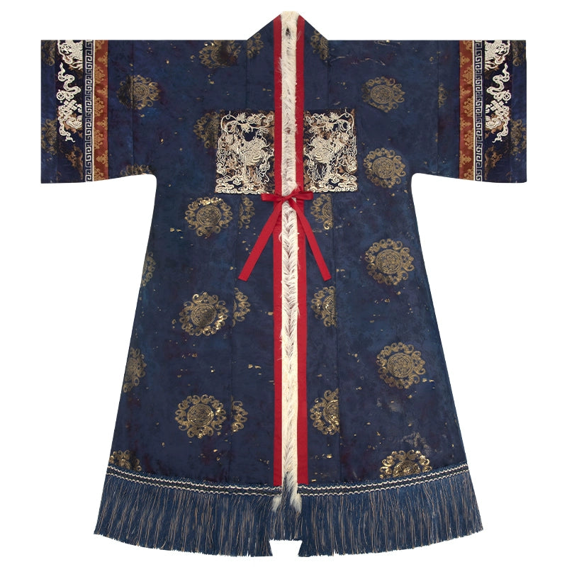 &quot;雪原花&quot;  Modern-style Front Opening Ao Hanfu