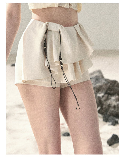 Layered Ruffle Mini Skirt