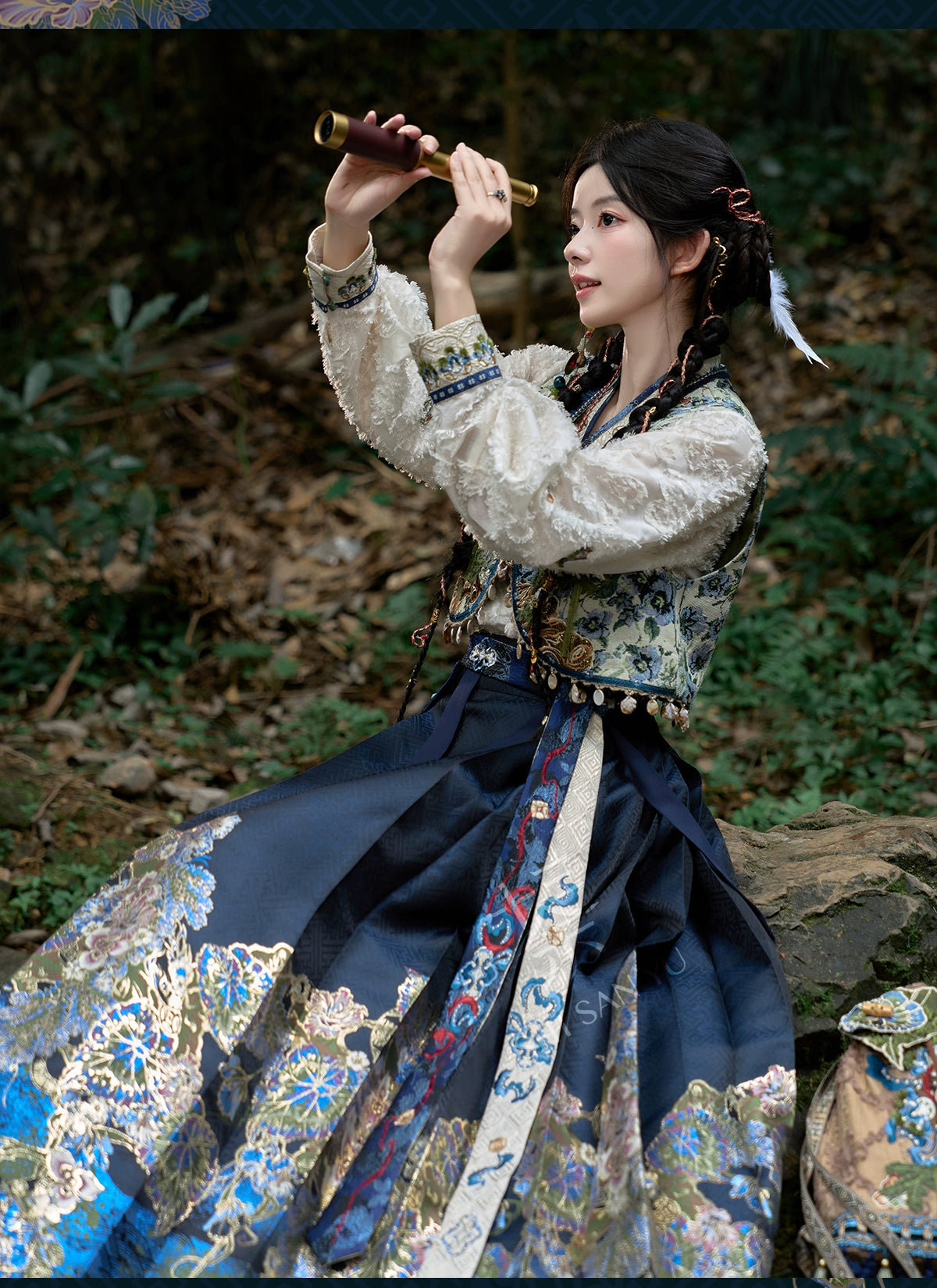 &quot;蛇沼鬼城-盗墓笔记联名&quot; Modern Hanfu Set