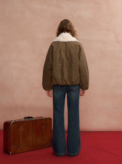 High-Rise Stretch Flared Denim Pants