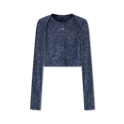 &quot;Feria Series&quot; Volcano Washed Cropped T-shirt - CHINASQUAD