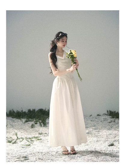 Moonlight Sonata Draped Maxi Dress