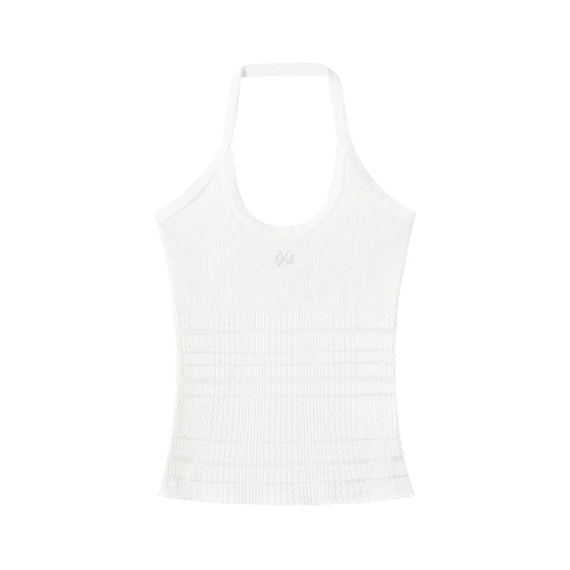 Diane Ribbed Halter Knit Camisole