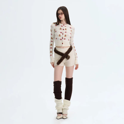 Cashmere-Blend Knit Cardigan Set