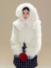 White Turn-down CollarFaux Shearling Coat - CHINASQUAD