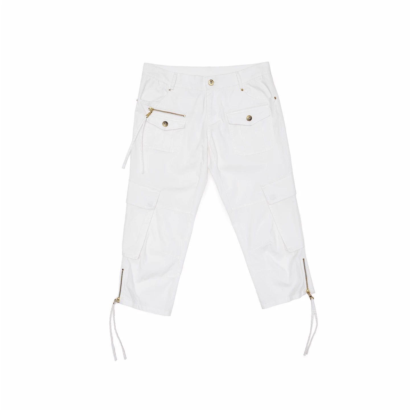 Multi-Pocket Utility Stretch Cargo Shorts