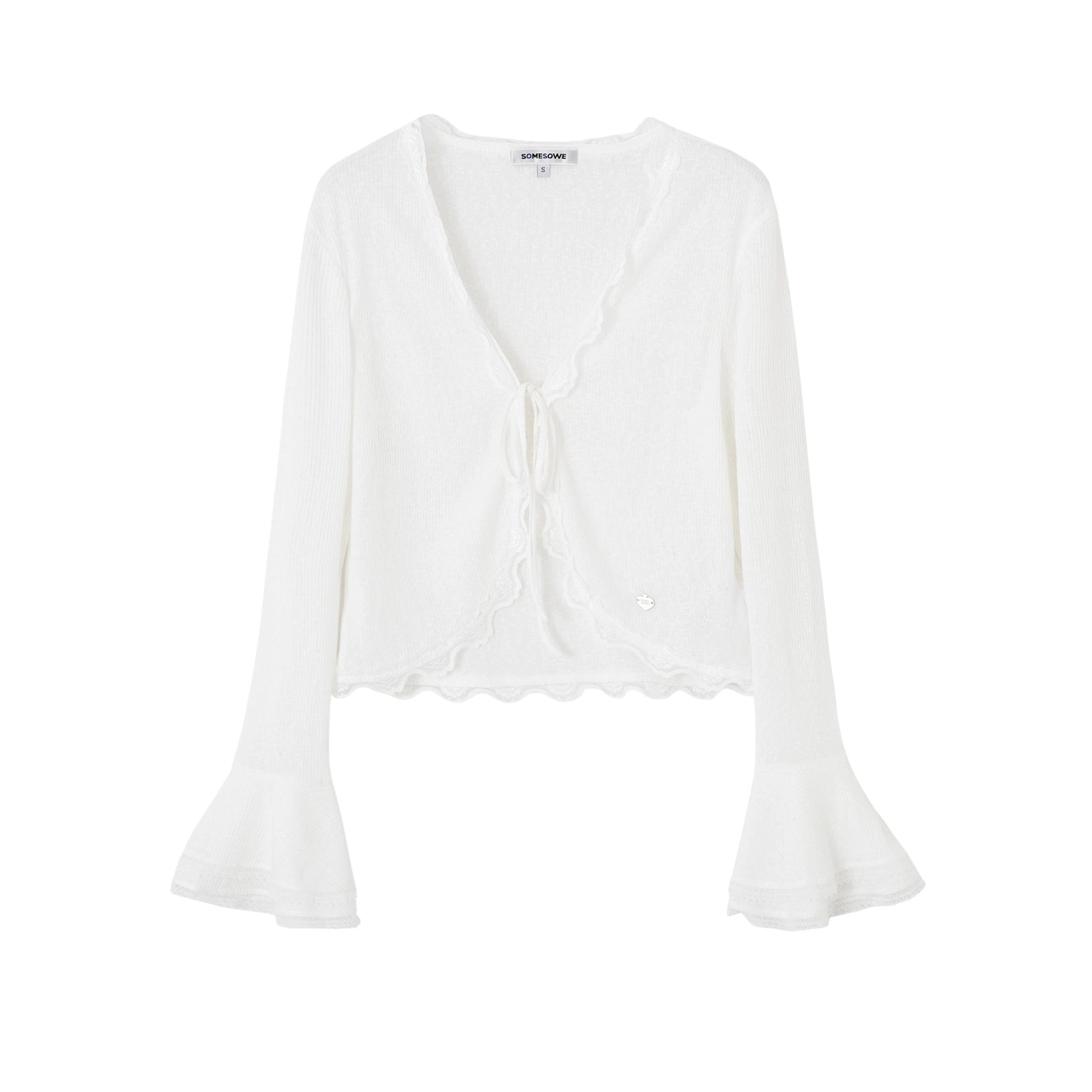 Lace V-Neck Layered Cardigan