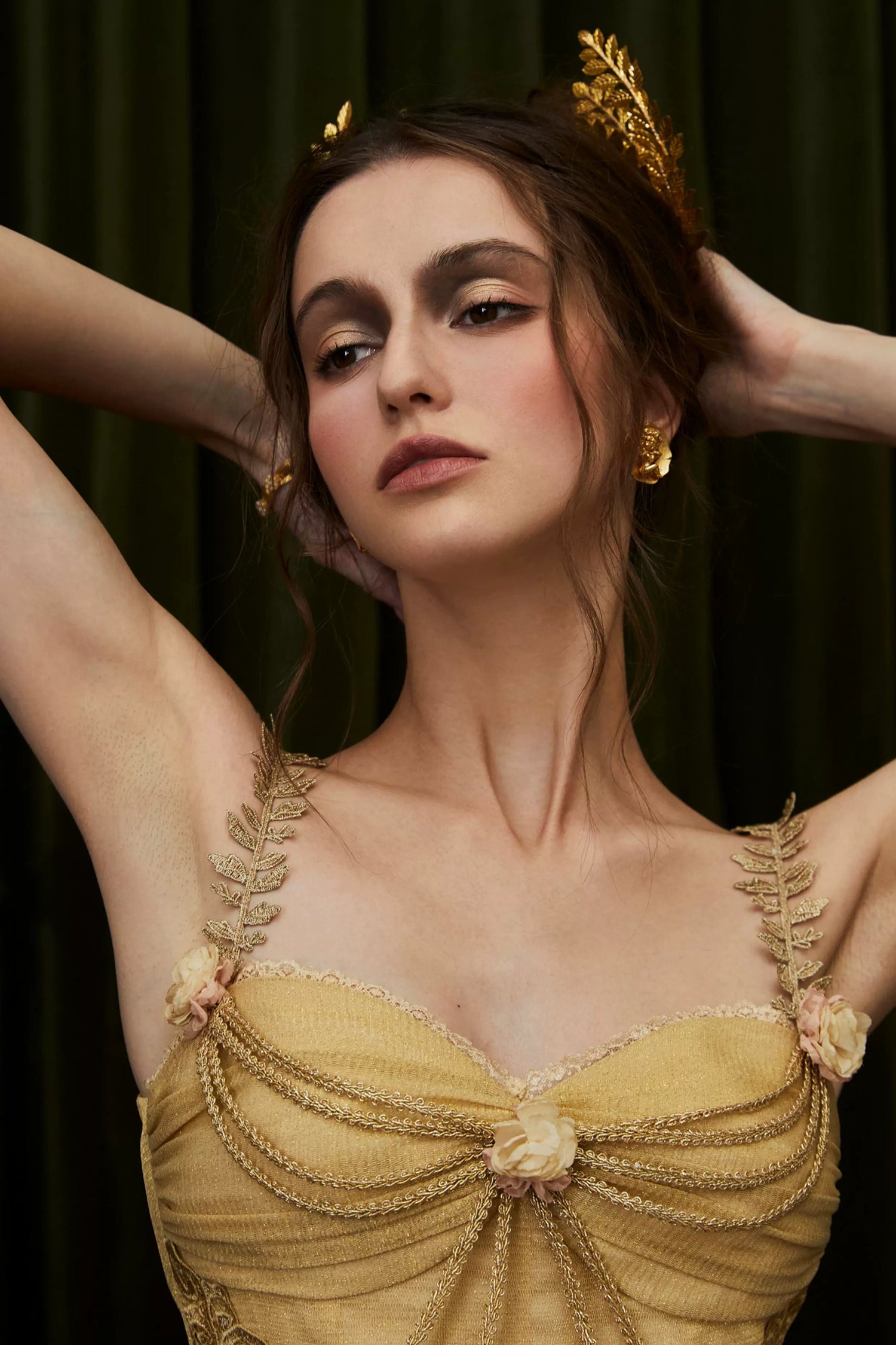 Nile Rose Egyptian-Inspired Corset Gown