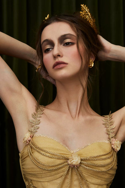 Nile Rose Egyptian-Inspired Corset Gown