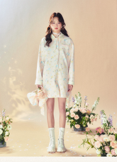 Floral Trench Coat - CHINASQUAD