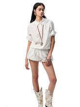 Medium-Sleeve Jacquard Shirt & Shorts Set - CHINASQUAD