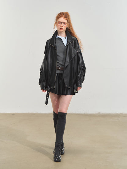 Vintage Moto PU Jacket