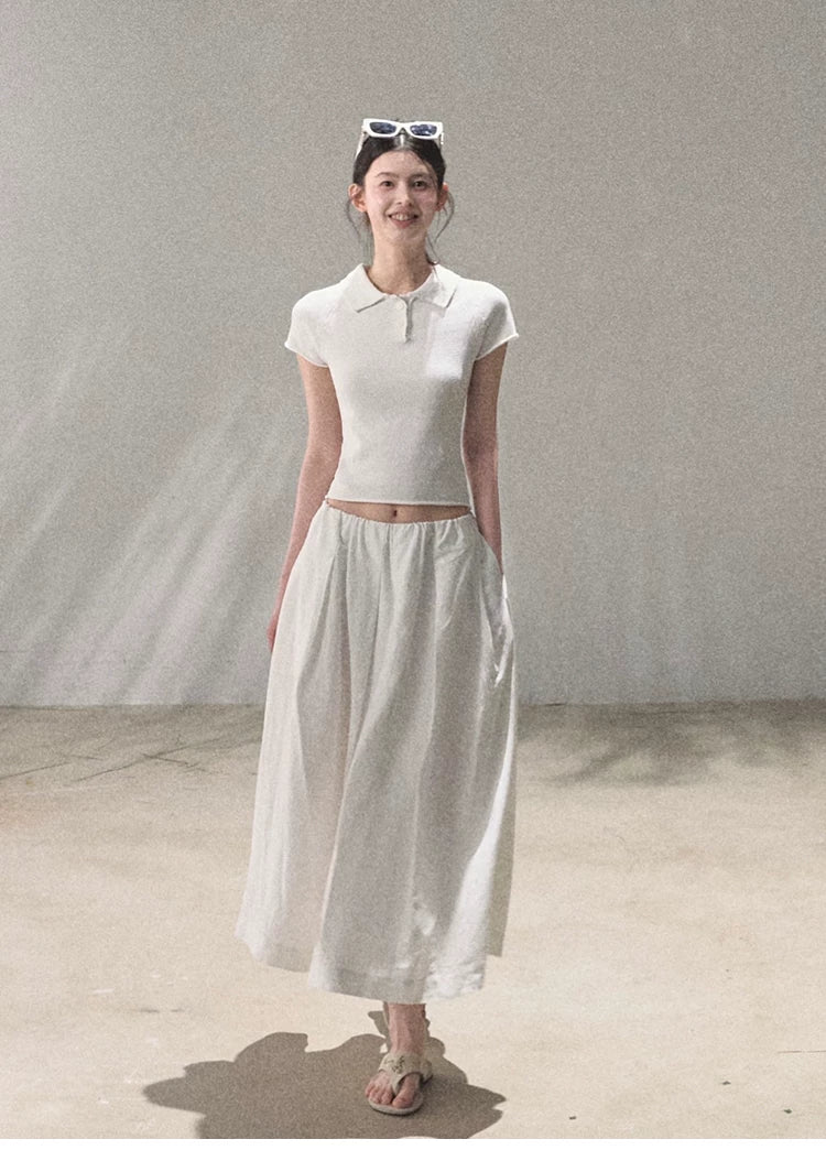 Journey Linen Polo Knit T-Shirt