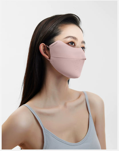 (Zero Feeling Edition) Ice Silk Breathable UV Protection Sunscreen Face Mask