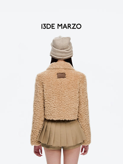 Bear Face Faux Fur Coat