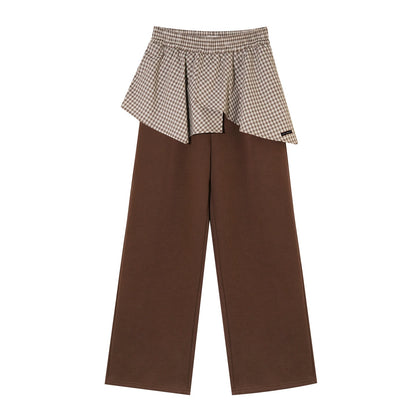 Fleece Hoodie &amp; Wide-Leg Sweatpants Set