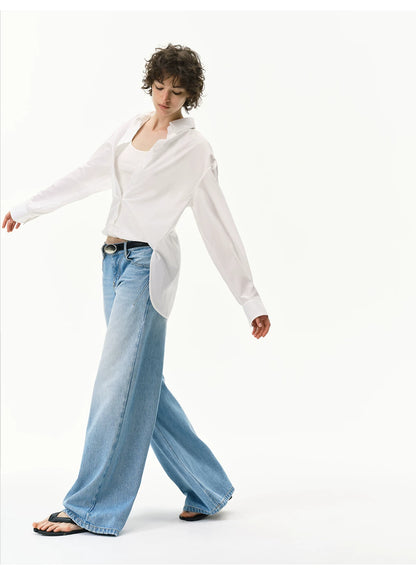 Lyocell Layered Two-Piece Shirt