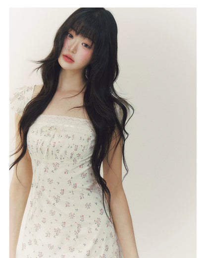 Summer Tale Floral Polka Dot A-Line Dress