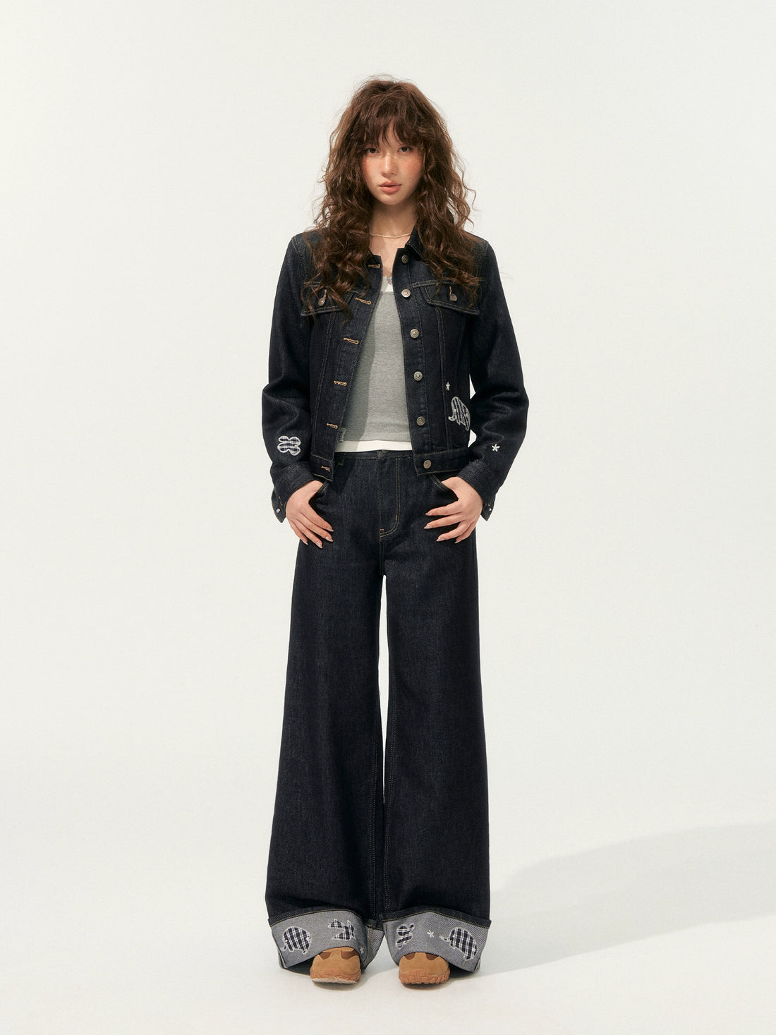 Embroidery Retro Denim Jacket